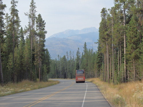 GDMBR:We're rolling south US 99/191/287 toward Moran Junction .